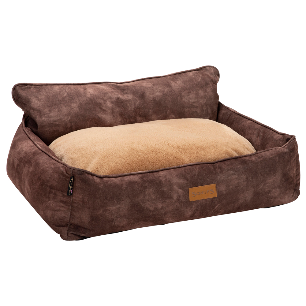 Scruffs Hundebett Kensington Box Bed braun, Gr. L, Außenmaße: ca. 90 x 70 cm von Scruffs