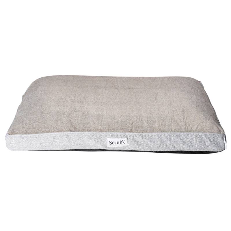 Scruffs Hundekissen Havard pearl grey, Gr. XL, Maße: ca. 120 x 75 cm von Scruffs