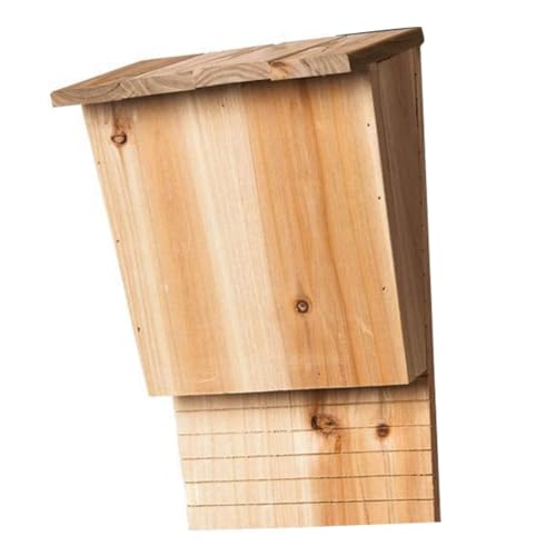 Sctecoau Fledermaushaus für Außenbereich, Fledermaus-Lebensraumkasten Aus, Dekorativer Fledermauskasten, Unterschlupf, Nest, Garten-Fledermaushaus Sctecoau Fledermaushaus für Außenbereich, Fledermaus-Lebensraumkasten Aus, Dekorativer Fledermauskasten, Unterschlupf, Nest, Garten-Fledermaushaus von Sctecoau