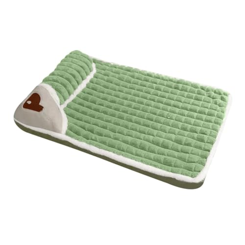 Sctecoau Haustier Hundebettmatte Schützt Halswirbelsäule Abnehmbares Hundehaus Indoor Komfort Weiche Haustierzubehör, Grün, XL Sctecoau Haustier Hundebettmatte Schützt Halswirbelsäule Abnehmbares Hundehaus Indoor Komfort Weiche Haustierzubehör, Grün, XL von Sctecoau