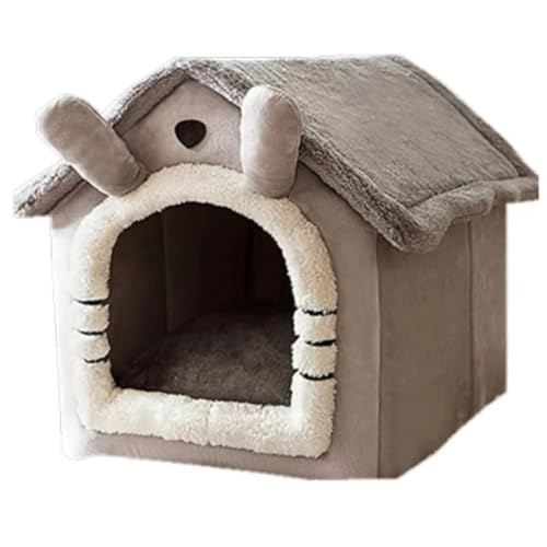 Sctecoau Katzen-/Hundebett, Abnehmbar und Waschbar, Faltbar, für Haustiere, Schlafplatz, Katzenhütte, Zwinger für Hundehütte, Katzennest für Den Innenbereich, S Sctecoau Katzen-/Hundebett, Abnehmbar und Waschbar, Faltbar, für Haustiere, Schlafplatz, Katzenhütte, Zwinger für Hundehütte, Katzennest für Den Innenbereich, S von Sctecoau