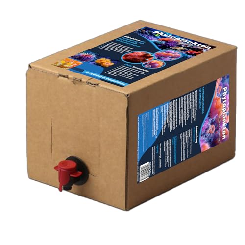 5 Liter Box Phytoplankton Nannochloropsis Salina mit Auslaufhahn, Meerwasser Korallenversorgung Futter von Sea 3D