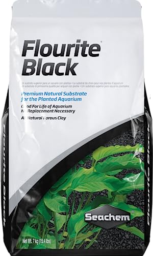 Seachem Flourite schwarzer Tonkies – Stabiler, poröser und natürlich bepflanzter Aquariumsubstrat, 7 kg von Seachem
