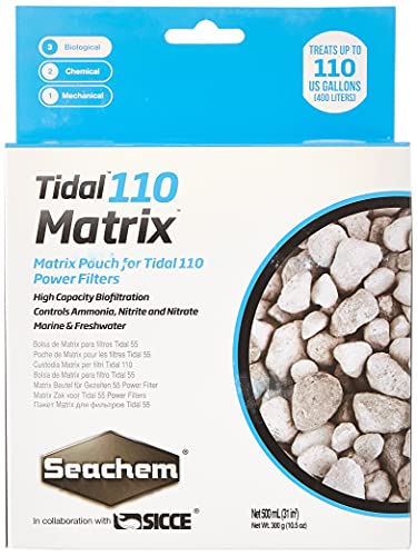 Seachem Matrix Biofilter mit hoher Kapazität, für Marine und Süßwasser, Weiß von Seachem