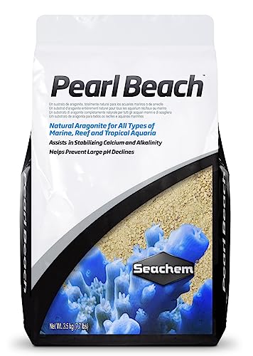 Seachem Pets-N-Us Pearl Beach Aragonit Kies, 7.7 LB von Seachem