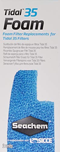 Seachem Tidal 35 Filter-Ersatz-Schaumstoff (2er-Pack), Blau (6582) von Seachem