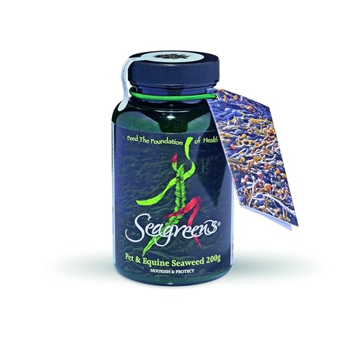 Seagreens, Meeresalgen Nahrungsergänzung für Haustiere & Pferde (Granulat 200g) von Seagreens