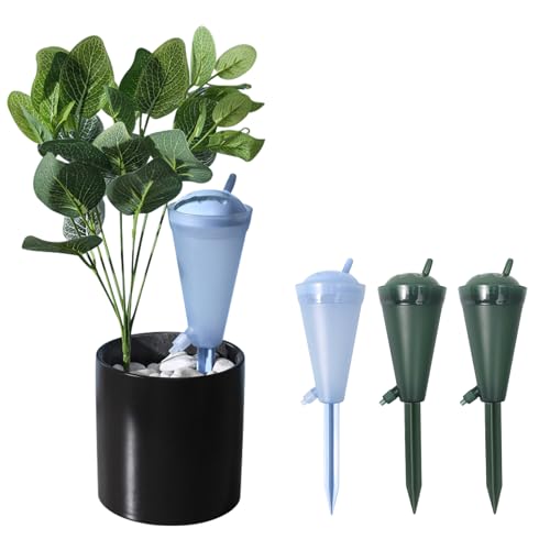 Seahelms 4 Stück Plastik Bewässerungskugeln Pflanzenbewässerungsgeräte,Automatisch Selbst-Bewässerungs-System für Pflanzen Indoor Outdoor Zimmerpflanzen Garten Blumen von Seahelms