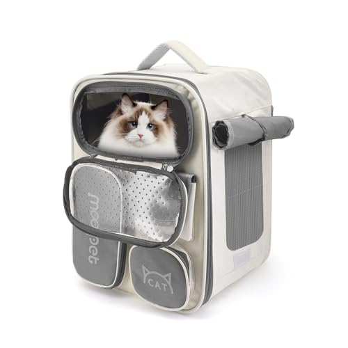 Seahelms Katzenrucksack Atmungsaktive Hunderucksack Tragbare und Faltbare Katzen Rucksack für Katzen und Kleine Hunde mit Netzfenster,Innerer Sicherheitsleine und Haustiermatt Seahelms Katzenrucksack Atmungsaktive Hunderucksack Tragbare und Faltbare Katzen Rucksack für Katzen und Kleine Hunde mit Netzfenster,Innerer Sicherheitsleine und Haustiermatt von Seahelms
