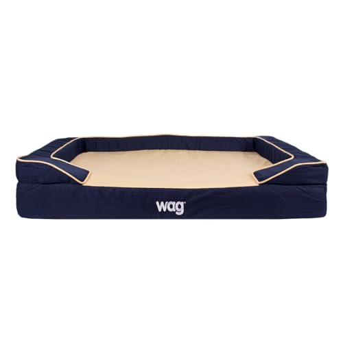 Sealy Lux Pet Hundebett | Vierfach-Technologie mit Memory-Schaum, orthopädischem Schaumstoff und kühlendem Energie-Gel. Maschinenwaschbarer Bezug Groß, Marineblau Sealy Lux Pet Hundebett | Vierfach-Technologie mit Memory-Schaum, orthopädischem Schaumstoff und kühlendem Energie-Gel. Maschinenwaschbarer Bezug Groß, Marineblau von Wag Brands