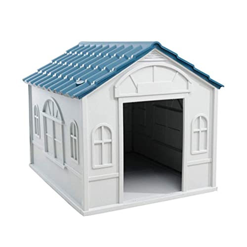 Hundehütte aus Kunststoff, wasserdicht, belüftet, Hundehütte für Haustiere, Welpen, Hundehütte mit Lüftungsschlitzen, große Kiste für jedes Wetter, perfekt Hundehütte aus Kunststoff, wasserdicht, belüftet, Hundehütte für Haustiere, Welpen, Hundehütte mit Lüftungsschlitzen, große Kiste für jedes Wetter, perfekt von Seamue