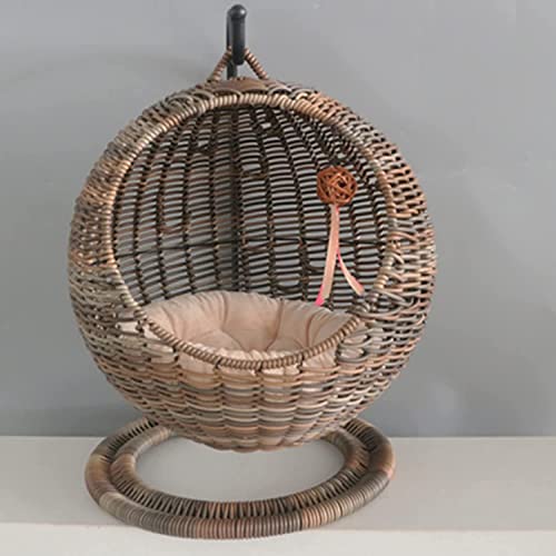 Rundes Sommer-Katzenhaus, Katzenstreu, halbgeschlossene Öffnung, Vier Jahreszeiten, universell, waschbar, für Haustiere, Katzenbett, Haus, Hängekorb Rundes Sommer-Katzenhaus, Katzenstreu, halbgeschlossene Öffnung, Vier Jahreszeiten, universell, waschbar, für Haustiere, Katzenbett, Haus, Hängekorb von Seamue
