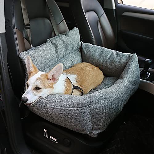 SearchI Hunde Autositz Hundebett Autositz Bett für Hunde Katzen Universal Sitzerhöhung Waschbar rutschfest Trangbar für Auto Rück und Vordersitz von SearchI