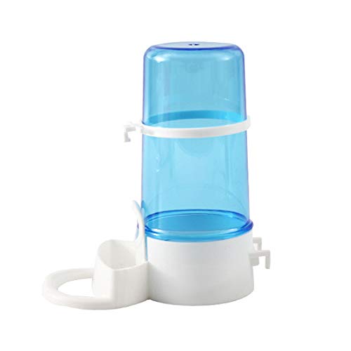 SearchI Vögel Futterspender Automatischer Wasserspender Clip Futternapf Trinkflaschen für Vögel Pet Trinken Container Wellensittiche, Papageien(Blau) von SearchI