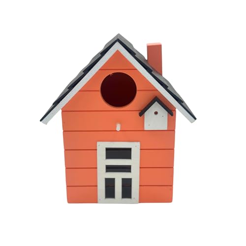 Seaside No.64 - Vogelhaus/Nistkasten für kleine Singvögel wie Meisen, Sperling und Fink - Indoor als Dekoration & Outdoor als Nistplatz in vielen verschiedenen Farbkombis (apricot) von Seaside No.64