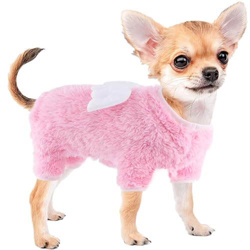 Winter Dog Sweater for Small Dogs, Herbst Dog Sweater, Warm Fleece Puppy Pjs Clothes Chihuahua Yorkie Tiny Dog Clothes Outfit, XXS~M, Pet Cat Sweater (Small) von Sebaoyu