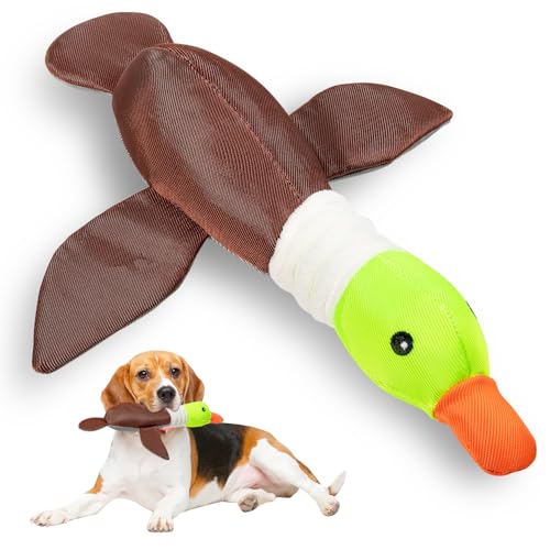 Hundespielzeug für aggressives Kauen, 10-fache Haltbarkeit, quietschendes Spielzeug, große Stofftiere, Spielzeug für kleine, mittelgroße und große Rassen (Ente) von Sedioso