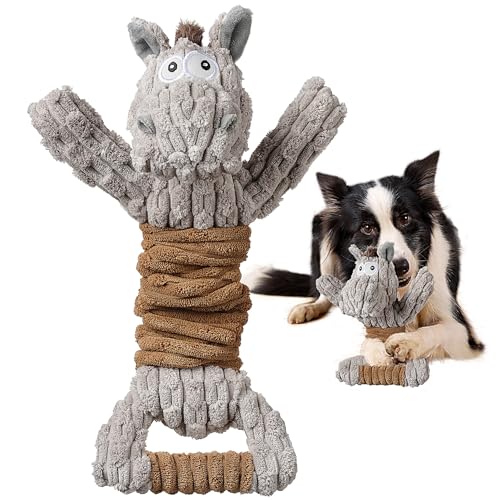 Sedioso Tug of War Hundespielzeug - Niedliches Quietschendes, Interaktives Plüsch für Welpen, Kleine, Mittlere, Große Hunde von Sedioso