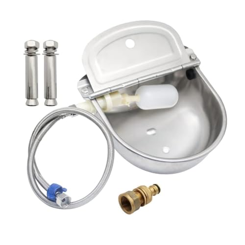 Sefdrert Automatischer Wasserspender für Hunde, Wassernapfspender, Ziegenbewässerung, Edelstahl-Tierspender Sefdrert Automatischer Wasserspender für Hunde, Wassernapfspender, Ziegenbewässerung, Edelstahl-Tierspender von Sefdrert