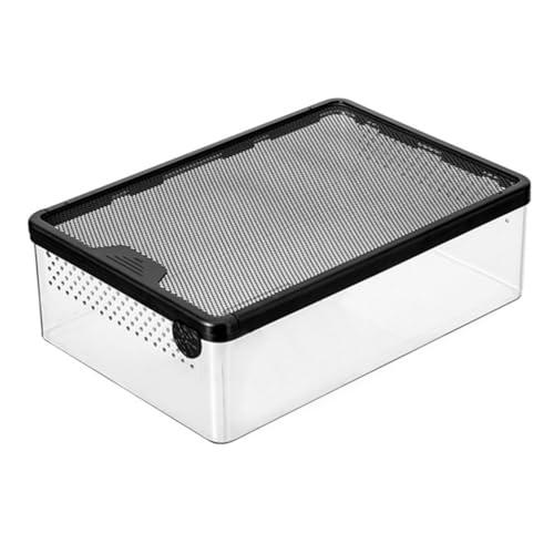 Sefdrert Transparente Reptilien-Futterbox Amphibien-Insekten-Reptilien-Zuchtbox Belüftungs-Schlupfbehälter Reptilien-Zuchtbox Sefdrert Transparente Reptilien-Futterbox Amphibien-Insekten-Reptilien-Zuchtbox Belüftungs-Schlupfbehälter Reptilien-Zuchtbox von Sefdrert
