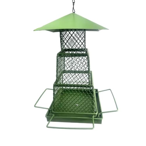 Sefdrert Vogelfutterstation Aus Metall für Den Außenbereich, Tragbar, Teleskopisch, zum Aufhängen, Futterschale für Vögel, Anti-Eichhörnchen-Vogelfutterstation, Haustierbedarf, Quadratisch Sefdrert Vogelfutterstation Aus Metall für Den Außenbereich, Tragbar, Teleskopisch, zum Aufhängen, Futterschale für Vögel, Anti-Eichhörnchen-Vogelfutterstation, Haustierbedarf, Quadratisch von Sefdrert