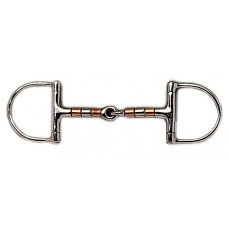 Filet Sefton D-Ring mit Kupfermündung, Maße: 13,5 cm von Sefton