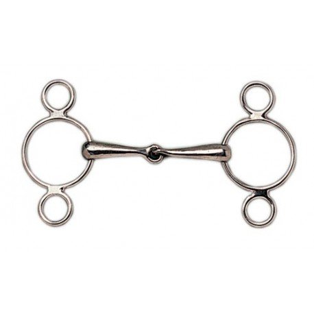 Sefton Pessoa Filet mit hohler Mündung und drei Ringen, Maße: 13,5 cm von Sefton