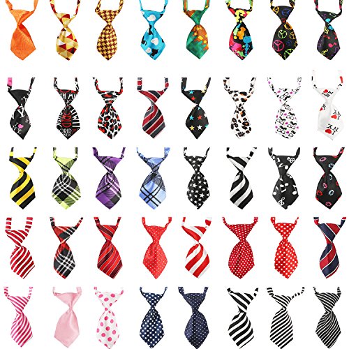 Neck Ties for Dog, Segarty 40PCS Adjustable Dog Ties for Small Dogs Puppy Cats Baby Party Pet Collar Neckties for Holiday Customes Grooming Accessories Neck Ties for Dog, Segarty 40PCS Adjustable Dog Ties for Small Dogs Puppy Cats Baby Party Pet Collar Neckties for Holiday Customes Grooming Accessories von Segarty