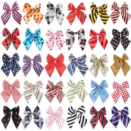 Segarty 30 Stück verstellbare Fliegen für Hunde, Fliege Halsbänder für kleine und mittelgroße Hunde, bequeme Katzen-Fliege, große Welpen, niedliche Krawatten für Haustierpflege, Zubehör für von Segarty
