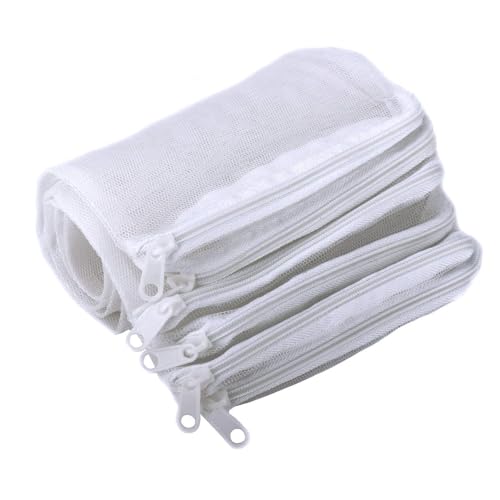 Segarty Filter Media Bags| 10PCS 11.7x7.8 Inch Aquarium Nylon Mesh Bags with Plastic Zipper| Fish Tank White Net Bags for Pellet Carbon| Bio Balls| Ceramic Rings| Ammonia Remover von Segarty