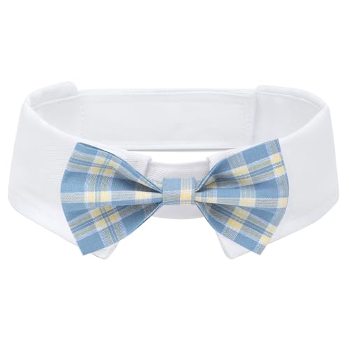 Segarty Hundefliege, verstellbar, blau, kariert, Fliege für Hunde, große Hunde, Smoking, bequeme Baumwolle, für Jungen, Haustiere, Pflegezubehör für formelle Hochzeit, Urlaub, Geburtstag, Party, Blau Segarty Hundefliege, verstellbar, blau, kariert, Fliege für Hunde, große Hunde, Smoking, bequeme Baumwolle, für Jungen, Haustiere, Pflegezubehör für formelle Hochzeit, Urlaub, Geburtstag, Party, Blau von Segarty