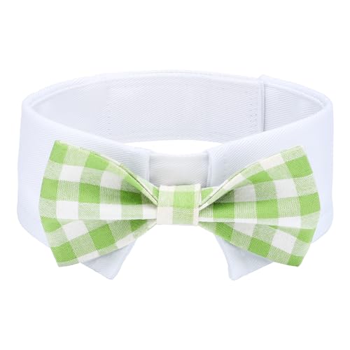 Segarty Hundefliege, verstellbar, grün, kariert, Fliege für Hunde, mittelgroß, Smoking, bequeme Baumwolle, für Jungen, Haustiere, Pflegezubehör für formelle Hochzeit, Urlaub, Geburtstag, Party, Grün Segarty Hundefliege, verstellbar, grün, kariert, Fliege für Hunde, mittelgroß, Smoking, bequeme Baumwolle, für Jungen, Haustiere, Pflegezubehör für formelle Hochzeit, Urlaub, Geburtstag, Party, Grün von Segarty