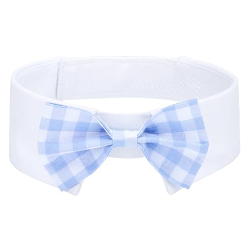 Segarty Hundefliege, verstellbar, hellblau, kariert, Fliege für Hunde, große Haustier-Halsband, Smoking, bequeme Baumwolle, für Jungen, Haustiere, Pflegezubehör für formelle Hochzeit, Urlaub Segarty Hundefliege, verstellbar, hellblau, kariert, Fliege für Hunde, große Haustier-Halsband, Smoking, bequeme Baumwolle, für Jungen, Haustiere, Pflegezubehör für formelle Hochzeit, Urlaub von Segarty