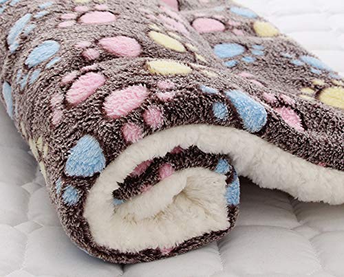 Superweiche, flauschige Sherpa-Decke – Upgrade-Version doppelte Dicke – Premium strapazierfähiges Fleece-Haustier-Überwurf für Welpen, Hunde/Katzen, Fußabdruck, Größe 5 Superweiche, flauschige Sherpa-Decke – Upgrade-Version doppelte Dicke – Premium strapazierfähiges Fleece-Haustier-Überwurf für Welpen, Hunde/Katzen, Fußabdruck, Größe 5 von Segle