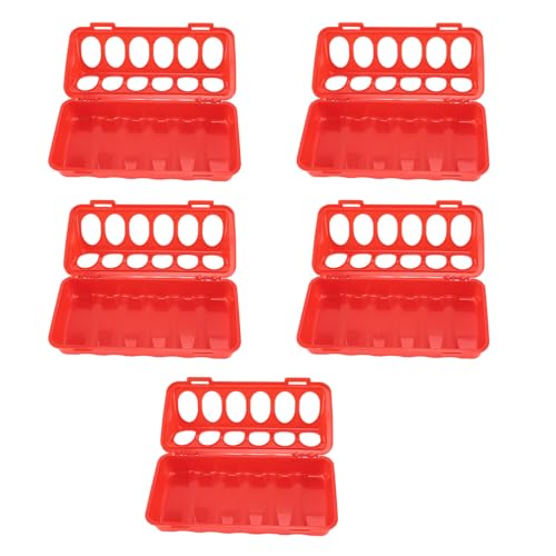 5pcs Flip Top -Taube -Feeder Anti -Spill -Fütterungsschale kein Abfall kein Durcheinander Kleiner Geflügelfuttermittel mit Löchern für Taubenvögel Geflügel von Segrehy