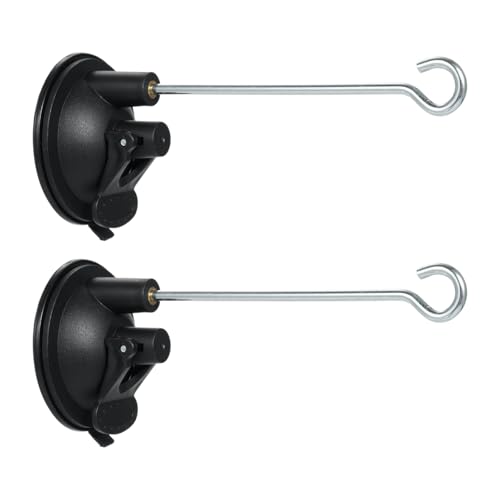 Fenster Saugnapfbecher Starker Kleber Vogelheiler Haken Wind Glockenhalter 4 Packs Absaugbecher für Vogelbeobachtung Wohnhäuserdekoration (2 Packung) von Segrehy