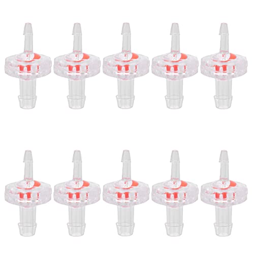 Segrehy 10pcs prüfen Ventil One -Weg Plastik Barb Schlauch Wasserstopp Variabler Durchmesser Membran für Fischtank Chemische Industrie PP -Material Langlebiger Verschleiß resistent (3 bis 7 Einweg) von Segrehy