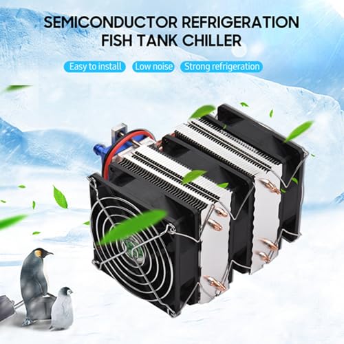 Segrehy 180W Hochleistungs Halbleiter Kühlung Fischtankkühler 12 V Kühlschrank Kühlung Wassermaschine Chiller Wasserkühler Aquariumkühler mit 6 Wärme -Dissipation Kupferrohre für 40 Liter (120W) von Segrehy