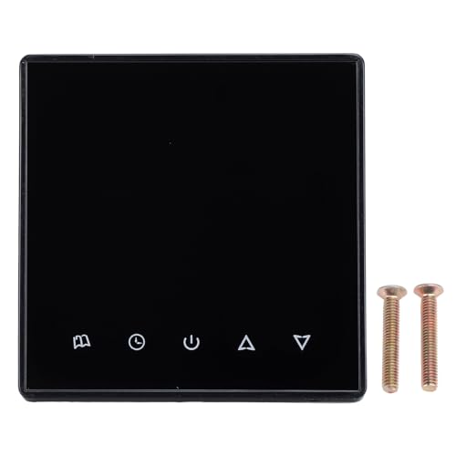 Segrehy Smart Thermostat Digital LCD -Bildschirmspeicher Funktion 5 bis 45 Grad Celsius 3A Laststromtemperatur Controller (Schwarz) von Segrehy