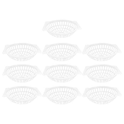 Segrehy Tauben Eggernests Eiernistschüssel Eier Schlüpfenwerkzeug für Vögel und Tauben Plastik 24,7x23.5x7,2 cm 10pcs von Segrehy