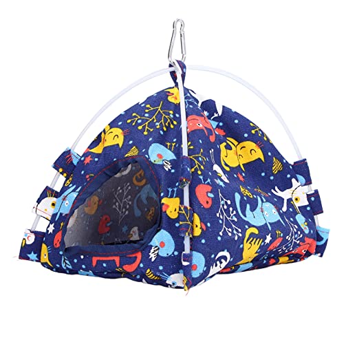 Vogelbetthaken -Design sparen Platz Faltbare tragbare weiche Bequeme Hangable Vogelzelt für häusliche Reisende Leinwand 24 x 22 x 19 cm von Segrehy