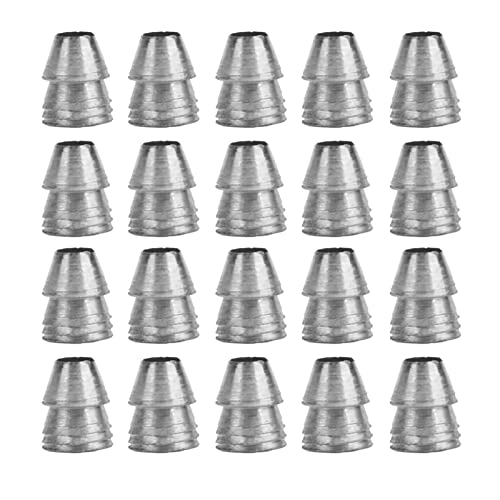 20 Stück Rundgriffkeile, Rundkopf Keilset Stahl 10mm, Stahlhammergriff Spaltkeil Set für Axt Klauenhammerschlitten (11mm) von Segutage