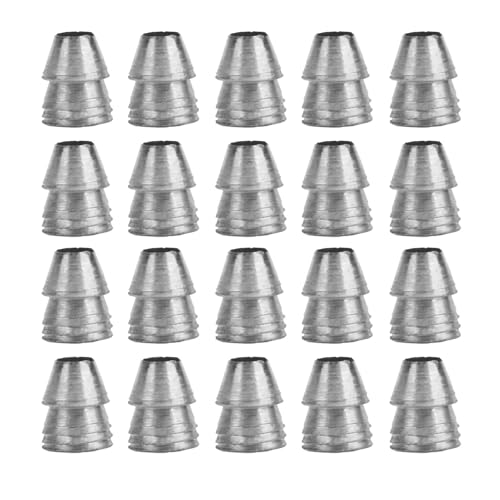 20 Stück Rundgriffkeile, Rundkopf Keilset Stahl 10mm, Stahlhammergriff Spaltkeil Set für Axt Klauenhammerschlitten (8mm) von Segutage