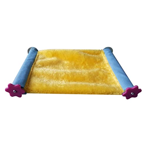 HammockParrots Hausbett, warm, weich, Plüsch, Vogelnest, Hängemattenständer, Plattform, Spielzeug, Gelb, L HammockParrots Hausbett, warm, weich, Plüsch, Vogelnest, Hängemattenständer, Plattform, Spielzeug, Gelb, L von Sehoangd