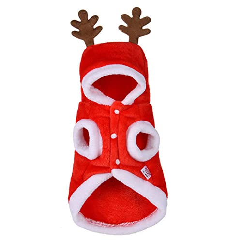 Sehoangd Kleidung für HaustiereWeihnachten Haustierkleidung Hundekostüm Weihnachtshirsch Kopfbedeckung für Katzenzubehör (XL) von Sehoangd