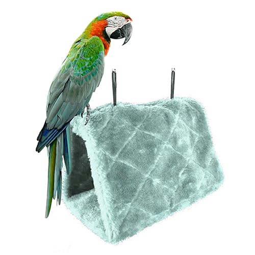 Vogelnest, Papageien-Hängematte, Vogel-Hängebett, weiches Plüschnest, Spielzeug für Käfig, Wellensittiche, Eclectus-Sittiche, Nymphensittiche, Lovebirds, Blau Vogelnest, Papageien-Hängematte, Vogel-Hängebett, weiches Plüschnest, Spielzeug für Käfig, Wellensittiche, Eclectus-Sittiche, Nymphensittiche, Lovebirds, Blau von Sehoangd