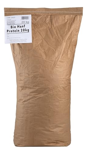 100% Bio Hanf Protein Mehl I 50% Eiweiß I vegan I Natur belassen I Kaltgepresst I Erstpressung I nativ I (1x20kg) von Seitenbacher