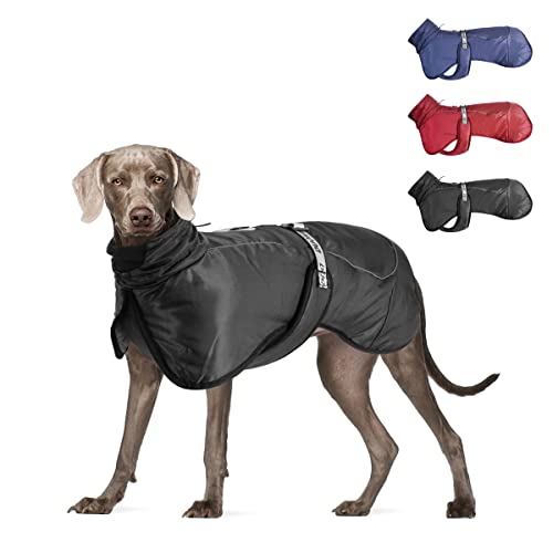 Hundemantel aus 100% Wasserdicht Nylon Fleece Futter Jacke Reflektierende Hundejacke Warm Hundemantel Jacke einfaches An- und Ausziehen von SelfLove