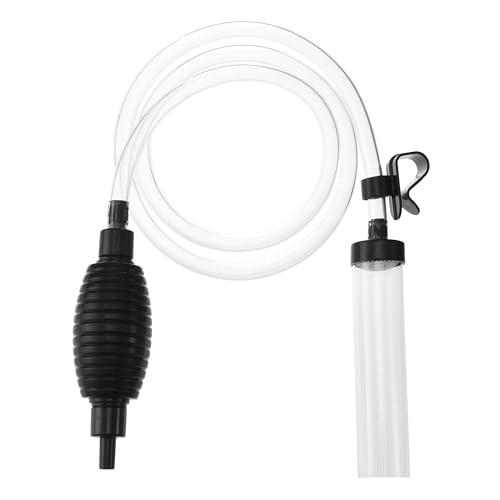 Seltomer 1,5 m Aquarium-Kiesreiniger Staubsauger mit großer Siphonkugel zum Wechseln von Wasser, Reinigung von Kies und Sand von Seltomer