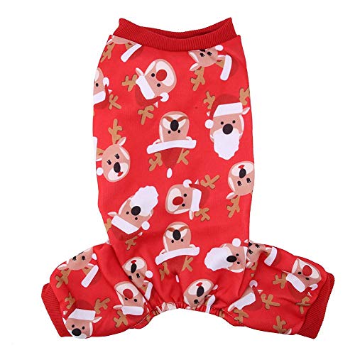 Pet Dogs Christmas Clothes ， Vierbeiner Design Warm Sweater Wintermantel für kleine Hundebekleidung(Elk M) von Semme